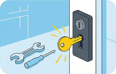 ЗАКЛИНИЛ ЗАМОК