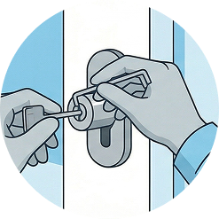 выполняем вскрытие / замену